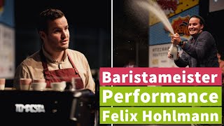 BaristaPräsentation des deutschen Baristameisters Felix Hohlmann [upl. by Yarb]