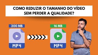 Como REDUZIR o tamanho do VÍDEO sem perder a QUALIDADE e enviar o arquivo pelo WhatsApp  2022 [upl. by Christabella]