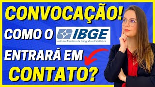 COMO O IBGE ENTRARÁ EM CONTATO PARA CONVOCAÇÃO RECENSEADORES E AGENTES CENSITÁRIOS NÃO ELIMINADOS [upl. by Alimaj]