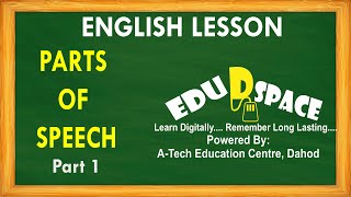 PARTS OF SPEECH Part 1  ENGLISH  NOUNS  PRONOUNS  VERBS  ADVERBS  ADJECTIVE  PREPOSITION [upl. by Nnomae]