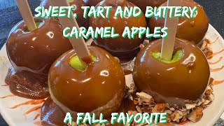 SWEET TART BUTTERY CARAMEL APPLES  A FALL FAVORITE [upl. by Wood502]