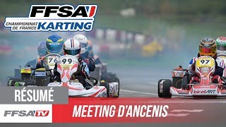 Meeting FFSA Karting  Les moments forts dAncenis [upl. by Goodill]