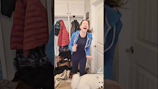 🤣🤣scare prank reaction video 🤣🤣🤣qweaaaasaw more in tiktok 👈 [upl. by Ecinev851]