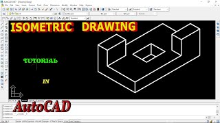 Isometric Drawing in AutoCAD  Tutorial  5  In Kannada  ಆಟೋಕ್ಯಾಡ್ ಕನ್ನಡ  ಸಂಚಿಕೆ – 5 [upl. by Ahtelahs664]