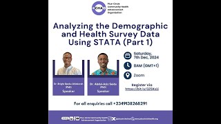 Analyzing the Demographic and Health Survey Using STATA Part 1 [upl. by Ulu14]