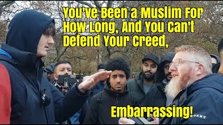 Speakers Corner  Embarrassing Moment For Hamza He Runs From Debating Ex Muslim New Christian [upl. by Ahtabbat306]