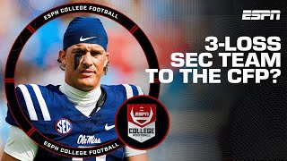 Will a three loss SEC team make the Playoff  Rankings Reaction 🏈 [upl. by Wrench]