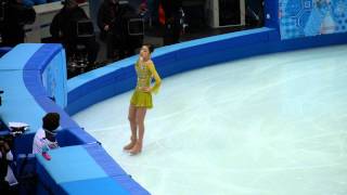 Fan cam Yuna Kim SP Warmup in Sochi 2014 Winter Olympics [upl. by Aicilaana]