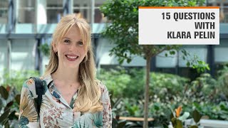 15 Questions with Klara Pelin [upl. by Pomona]