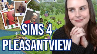 I Created Pleasantview in The Sims 4 Save File Tour  Sims 2 Conversion with Townies amp NPCs [upl. by Hsak]