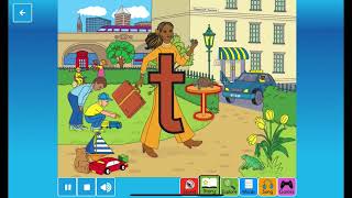 Letterland Alphabet Phonics Sounds Songs Shapes Writing  Letter T  Talking Tess [upl. by Birdella]