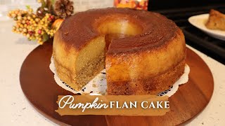 Pumpkin Flan Cake Recipe  Flan de Calabaza [upl. by Ahsirhcal]