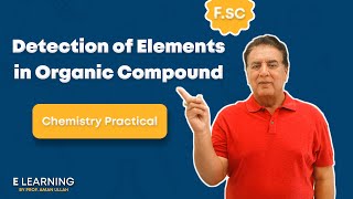 Detection of Elements in Organic Compound  Chemistry Practical  Elearning By Prof Amanullah [upl. by Nirraj]