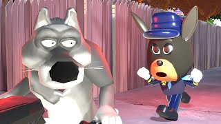 Sheriff Labrador and Thief Gray Wolf  Funny Story Sheriff Labrador  3D Animation [upl. by Erbes285]