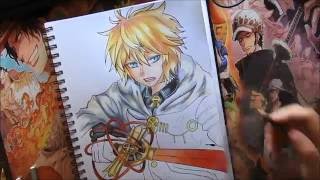 MikaMikaela Owai no Seraph Speed Color Drawing [upl. by Inram]