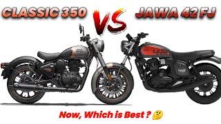 2024 Jawa 42 FJ VS Classic 350 💥  Price  Mileage  Features  Which is Best Bike [upl. by Oicaroh716]