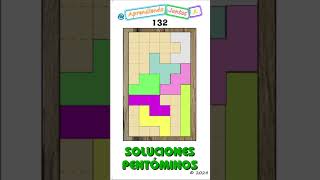 No es una imagen 132 Solución MONTAJE Rompecabezas Matemático de Pentóminos Shorts puzzlegame [upl. by Maples254]