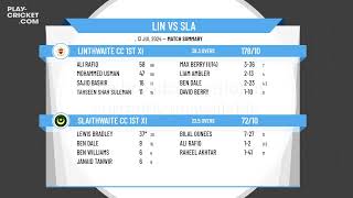 Linthwaite CC 1st XI v Slaithwaite CC 1st XI [upl. by Mark]