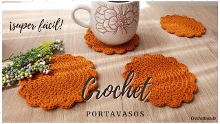 COMO HACER POSAVASOS A CROCHET FACIL RAPIDO Y MUY BONITO Paso a paso Ideal para principiantes [upl. by Hook]