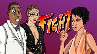 Solange Attacks JayZ ft Beyonce CARTOON PARODY [upl. by Skricki]