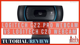 Logitech C22 Pro webcam VS Logitech C20 webcam [upl. by Nilorac223]