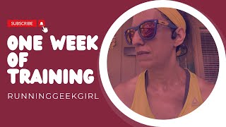 A Week of Training REALISTIC Running Over 40  RunningGeekGirl [upl. by Narahs]