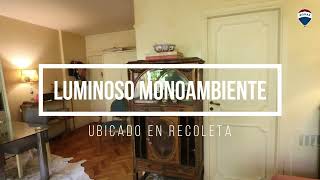 Alquiler de hermoso monoambiente en Recoleta [upl. by Dduj473]