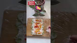 Cucumber Sushi Roll  2 Minute mein khatam bhi ho jayega  Fireless Cooking Recipe shorts [upl. by Rist637]