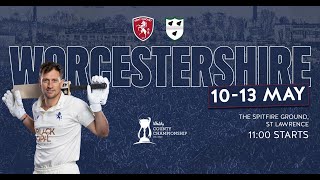 🎥 DAY THREE LIVE STREAM  Kent vs Worcestershire [upl. by Otrebireh]