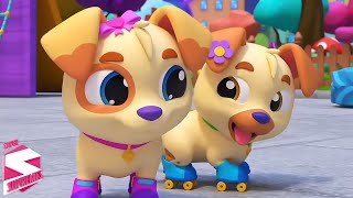 Cinq Petits Chiots  Plus Vidéos DApprentissage Amusantes Pour Les Enfants [upl. by Lolita639]