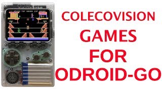 Odroid GO  Colecovision Games [upl. by Enilorak]