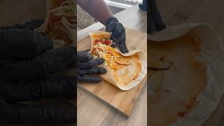 Cheesy chicken tortilla wrap viralvideo cooking asmr shorts easyrecipe mozzarellacheeserecipe [upl. by Arrec172]