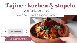 Kochen mit einer Tajine  Zutaten Gewürze Anleitung [upl. by Wachtel]