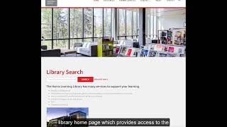 Overview of the Canadore College Library Website [upl. by Toddie]