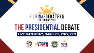 PiliPinas Debates 2022 The Turning Point  The Presidential Debate  ABSCBN News livestream [upl. by Berger]