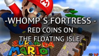 WHOMP´S FORTRESS  RED COINS ON THE FLOATING ISLE [upl. by Neona355]