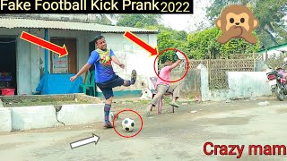 Fake Football Kick Prank  Football Scary Prank Gone Wrong Reaction Kick Prank in By Razu prank tv [upl. by Ahseena]