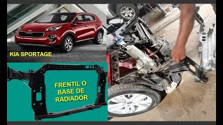 COMO DESMONTAR O CAMBIAR FRENTIL O BASE DE RADIADOR KIA SPORTAGE [upl. by Pogah]