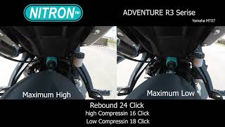 nitron rebound Height Vs Low test For mt07 [upl. by Carce]