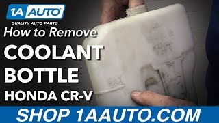 How to Replace Coolant Overflow Bottle 200711 Honda CRV [upl. by Iahcedrom]