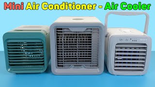 Mini Air Conditioner  Cheap Portable Air Cooler Humidifier Fan And Purifies  Unboxing amp Review [upl. by Hametaf]