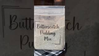 Butterscotch Pudding Mix pantry [upl. by Alwin]