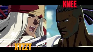 Guilty Gear Strive XYZZY Axl VS Knee Nagoriyuki High Level Gameplay [upl. by Aikin]