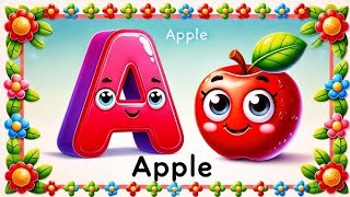 A for Apple song A for Apple Poem Nursery Rhymes ABCD  Abcd mirore dance [upl. by Loma]