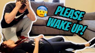 FAINTING PRANK ON BOYFRIEND CUTE REACTION [upl. by Eggett]