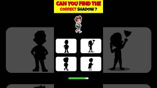 Can You Find The Correct Shadow  quiz shorts quiztime [upl. by Haymo77]