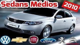 Comparativo  Sedans Médios 2010 Leia a descrição [upl. by Doelling296]