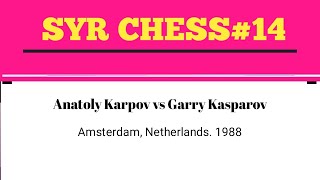 Anatoly Karpov vs Garry Kasparov Amsterdam Netherlands 1988 [upl. by Aelyak]