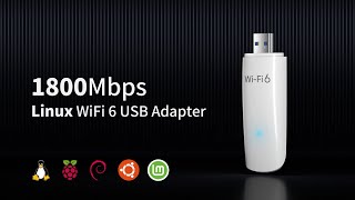 BrosTrend 1800Mbps Linux Compatible WiFi 6 USB Adapter Bring WiFi 6 to Linux Devices [upl. by Annaya]