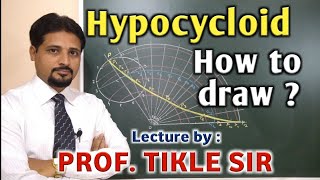 HOW TO DRAW HYPOCYCLOID IN ENGINEERING DRAWING AND GRAPHICS PART1 TIKLESACADEMYOFMATHS [upl. by Emersen]